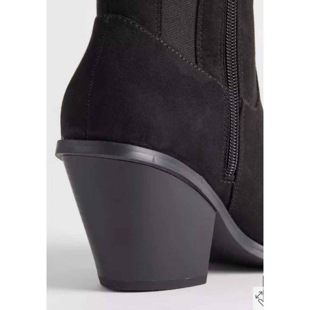 Torrid Western Pull On Extra Wide Width Black Bootie Size 10.5WW - Picture 6 of 16